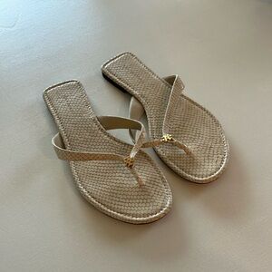 Tory Burch Classic Flip Flop - Taupe Snake